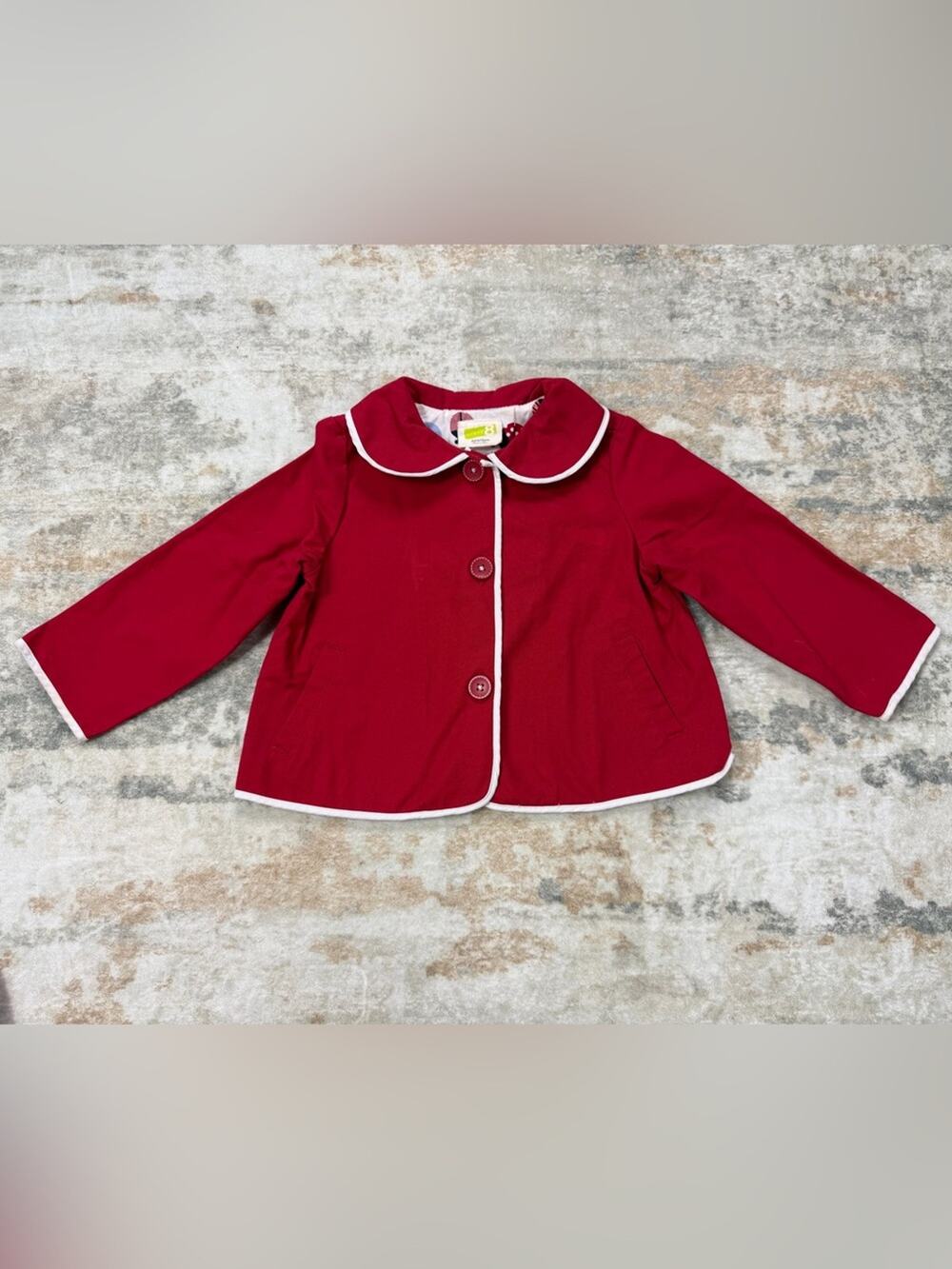 2009 Crazy 8 Girls Red Cotton Jacket Coat Size 2T/3T